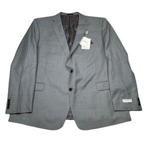 Lauren Ralph Lauren‎ Slim Fit Suit Jacket Men 54L 54 Light Gray Ultraflex $450